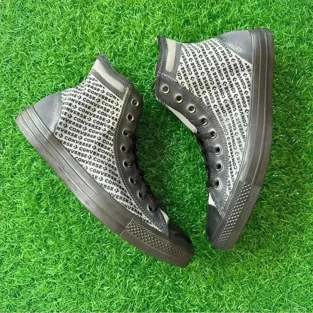 🍀New Converse Chuck Taylor All Star Ctas Hi Black / Black - Picture 4 of 7